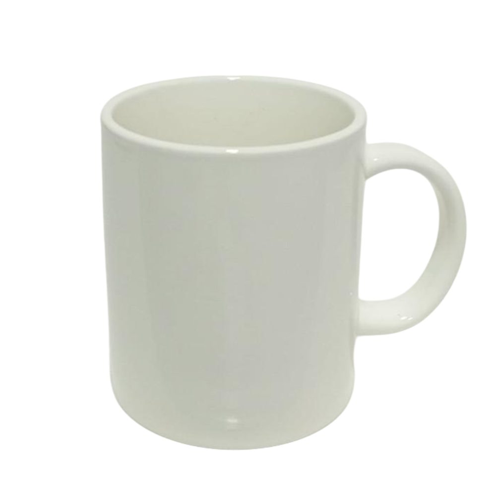Plain White Porcelain Mug