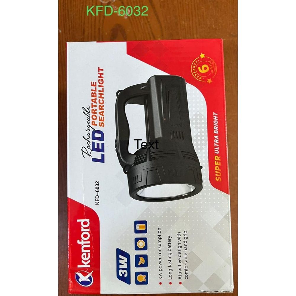 Kenford Rechargeable LED Searchlight Torch