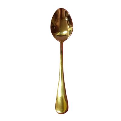 Gold Stainless Steel Dessert Spoon