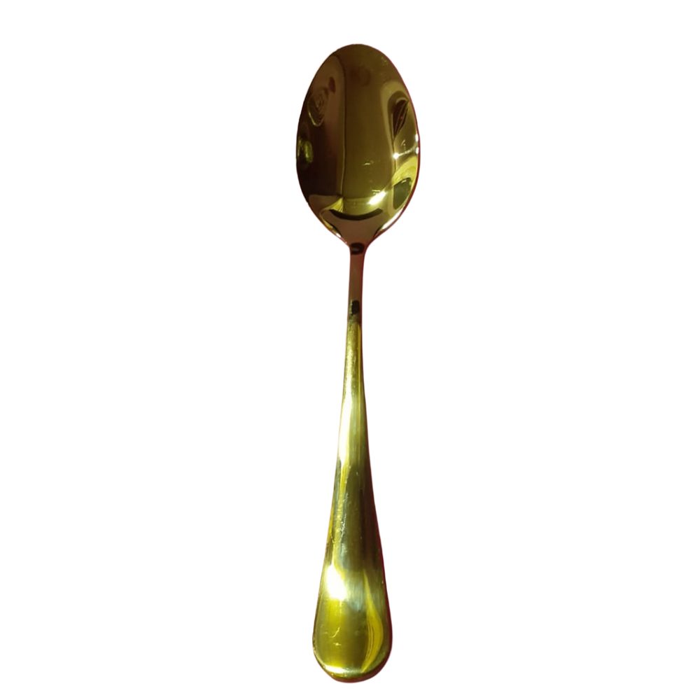 Gold table spoon, 18/10 stainless steel