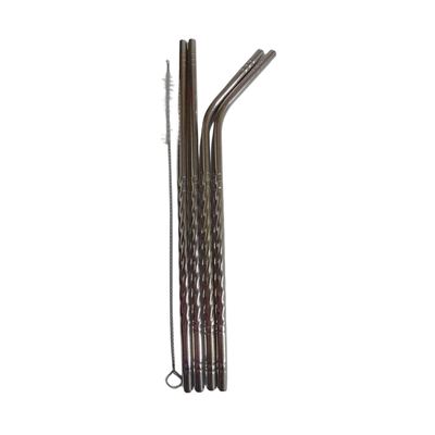 Stainless Steel Reusable Straw Set