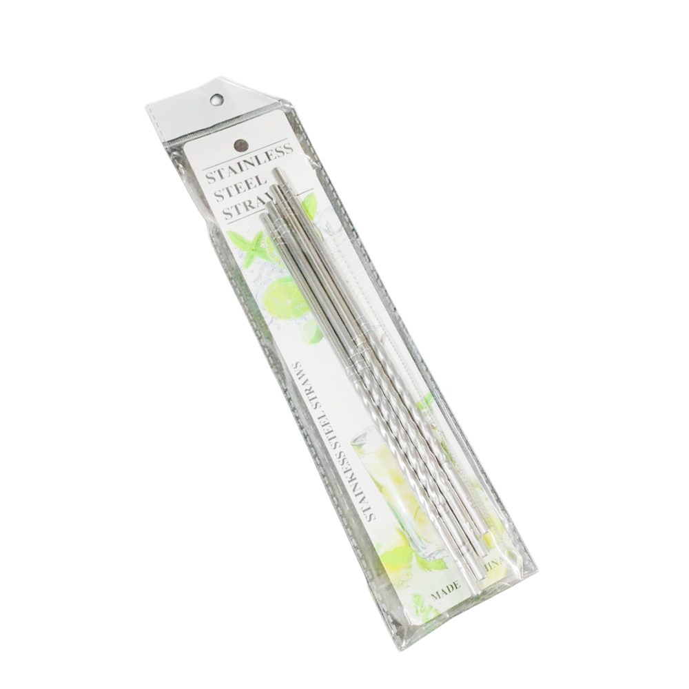 Stainless Steel Reusable Straw Set