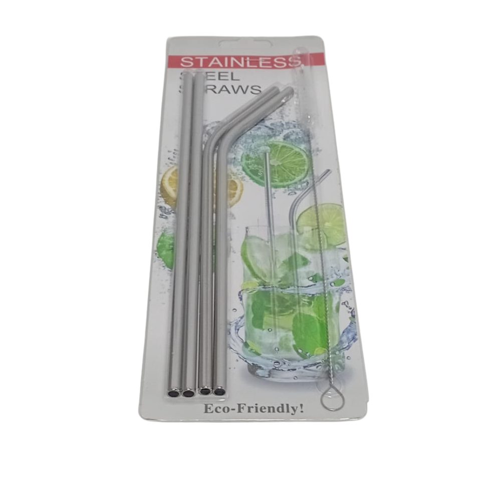 Stainless Steel Bent Straws Set