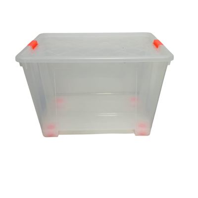 65L Clear Plastic Storage Box with Lid