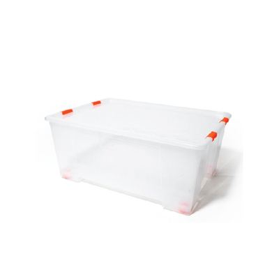 130L Clear Plastic Storage Box with Lid