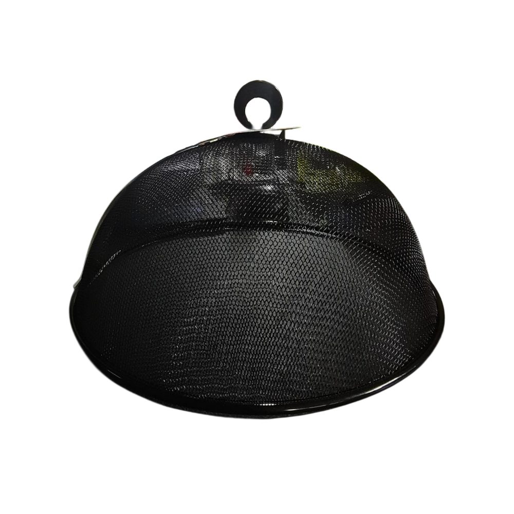 Black Mesh Dome Food Cover, 27cm