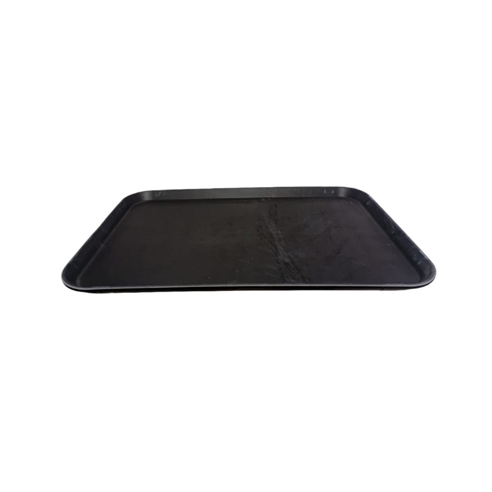 Large Black Fibreglass Rectangular Serving Tray