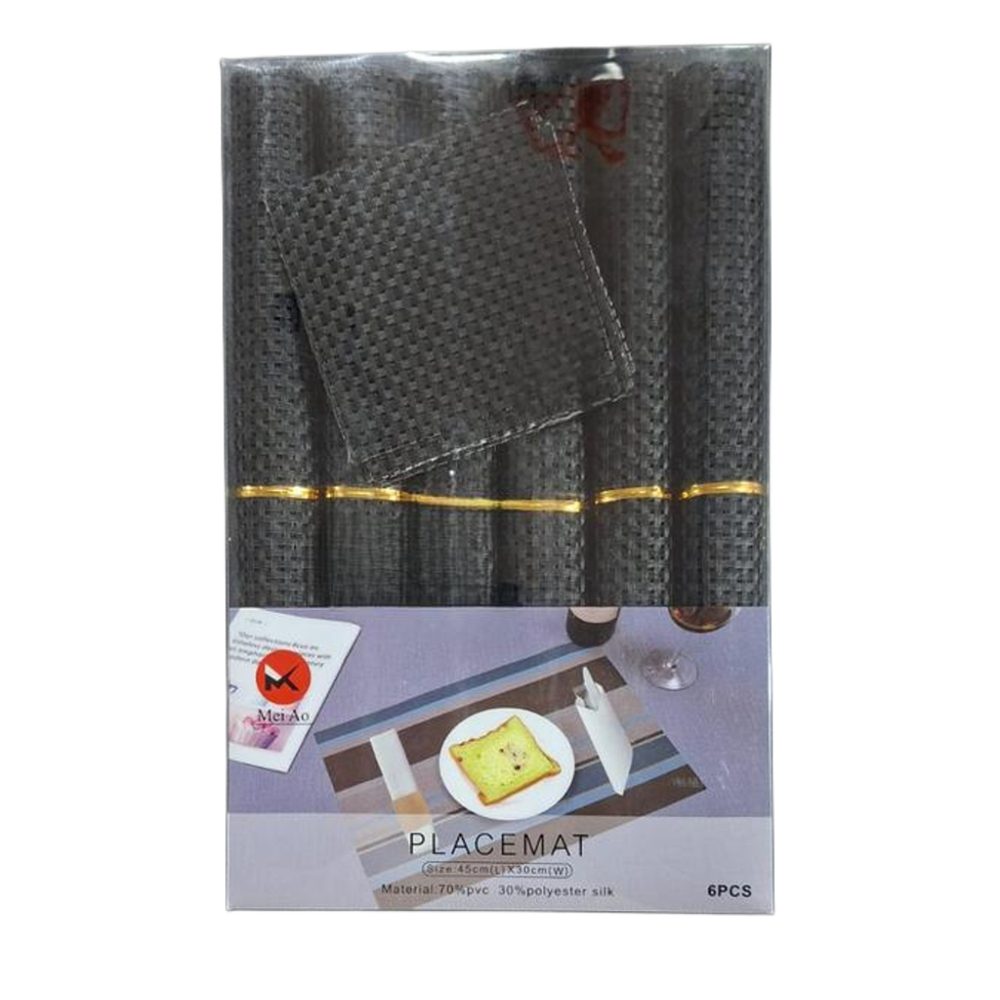 Woven PVC Placemat and Coaster Set