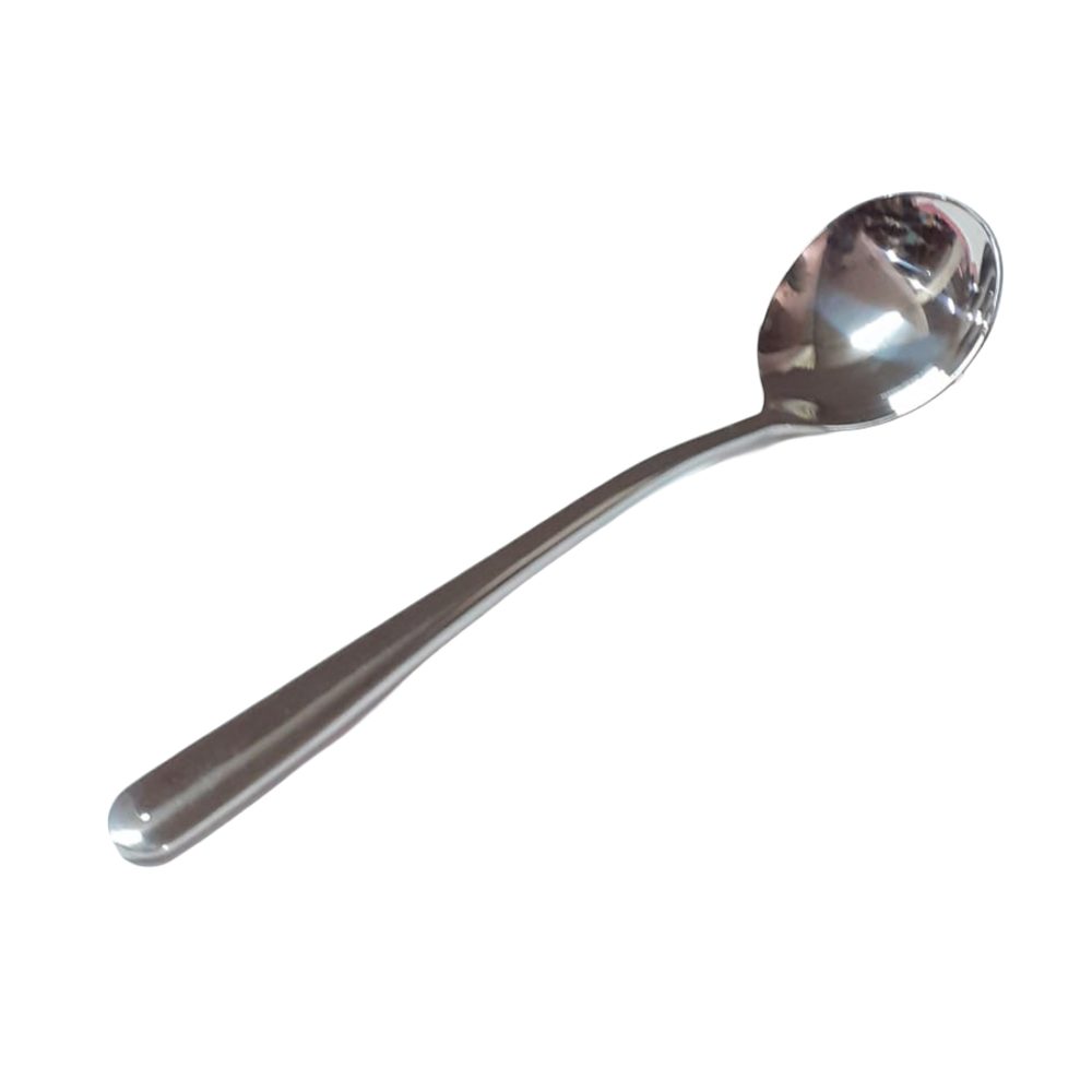 Stainless steel soup spoon