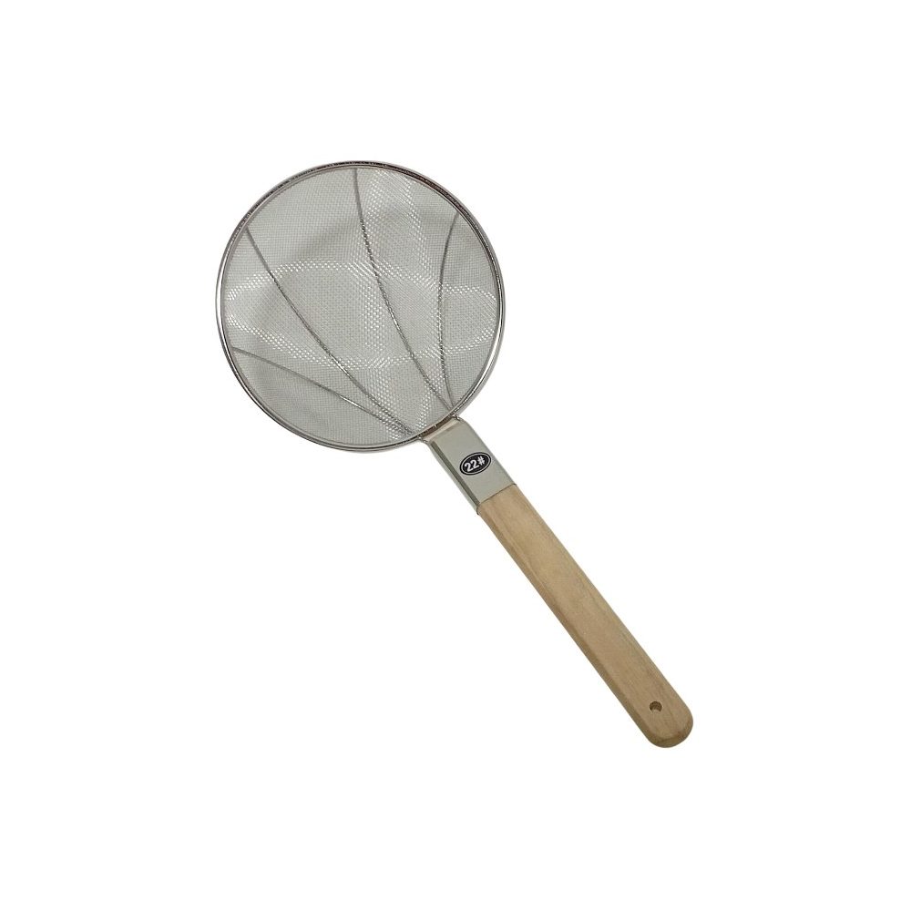 S/S mesh spider skimmer, wooden handle