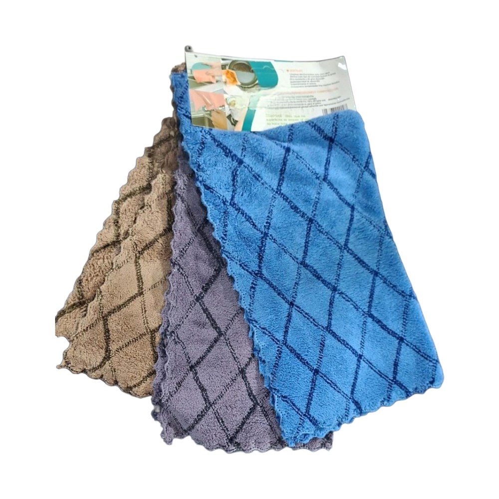 Microfibre Kitchen Towels, 3 Pack