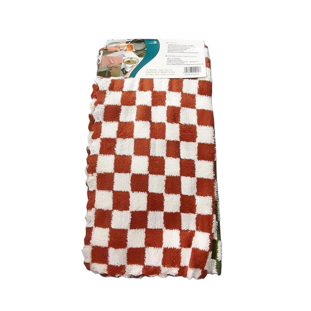 Checked Kitchen Towels, 3 Pack