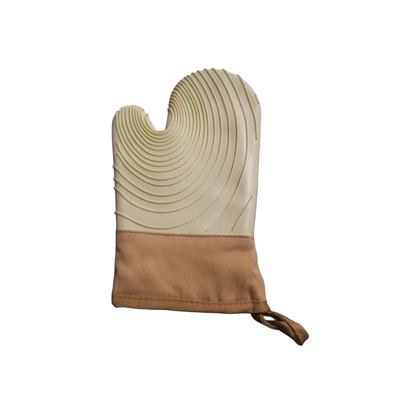 Silicone Oven Glove with Fabric Cuff