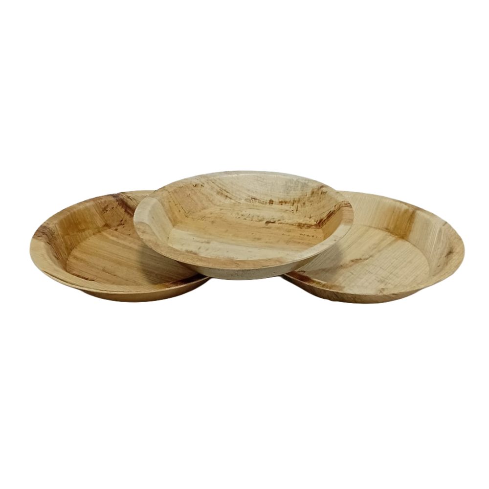Areca Leaf Round Plate, 9", 6pcs