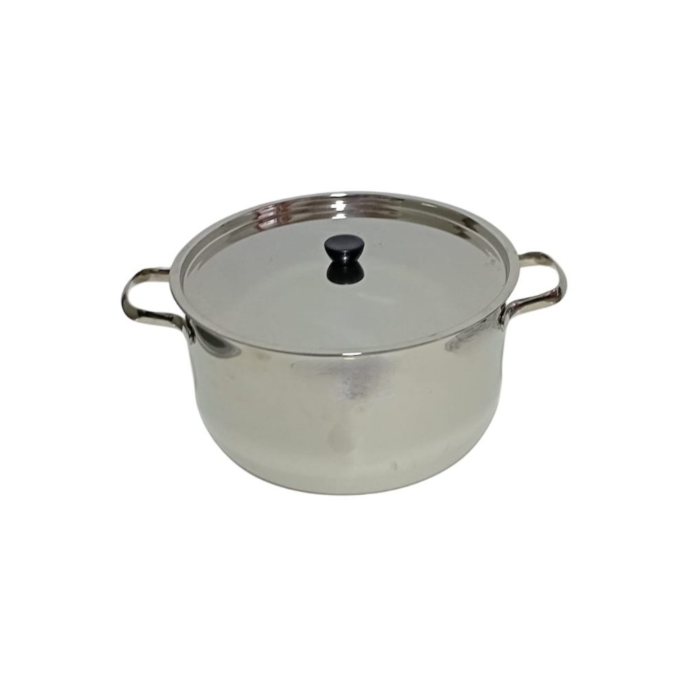 Stainless Steel Cook Pot with Lid, 28cm