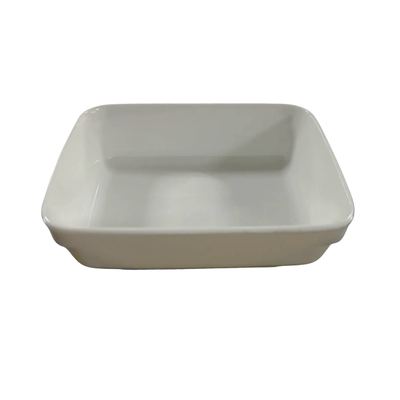 Small white melamine square bowl