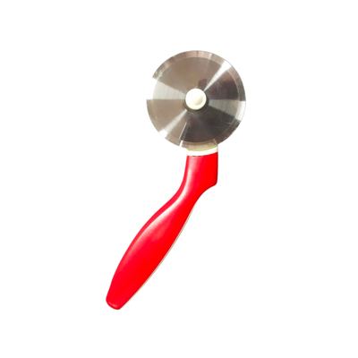 Pizza cutter wheel with red handle
