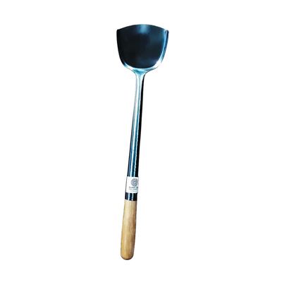 Stainless Steel Wok Shovel, Wooden Handle