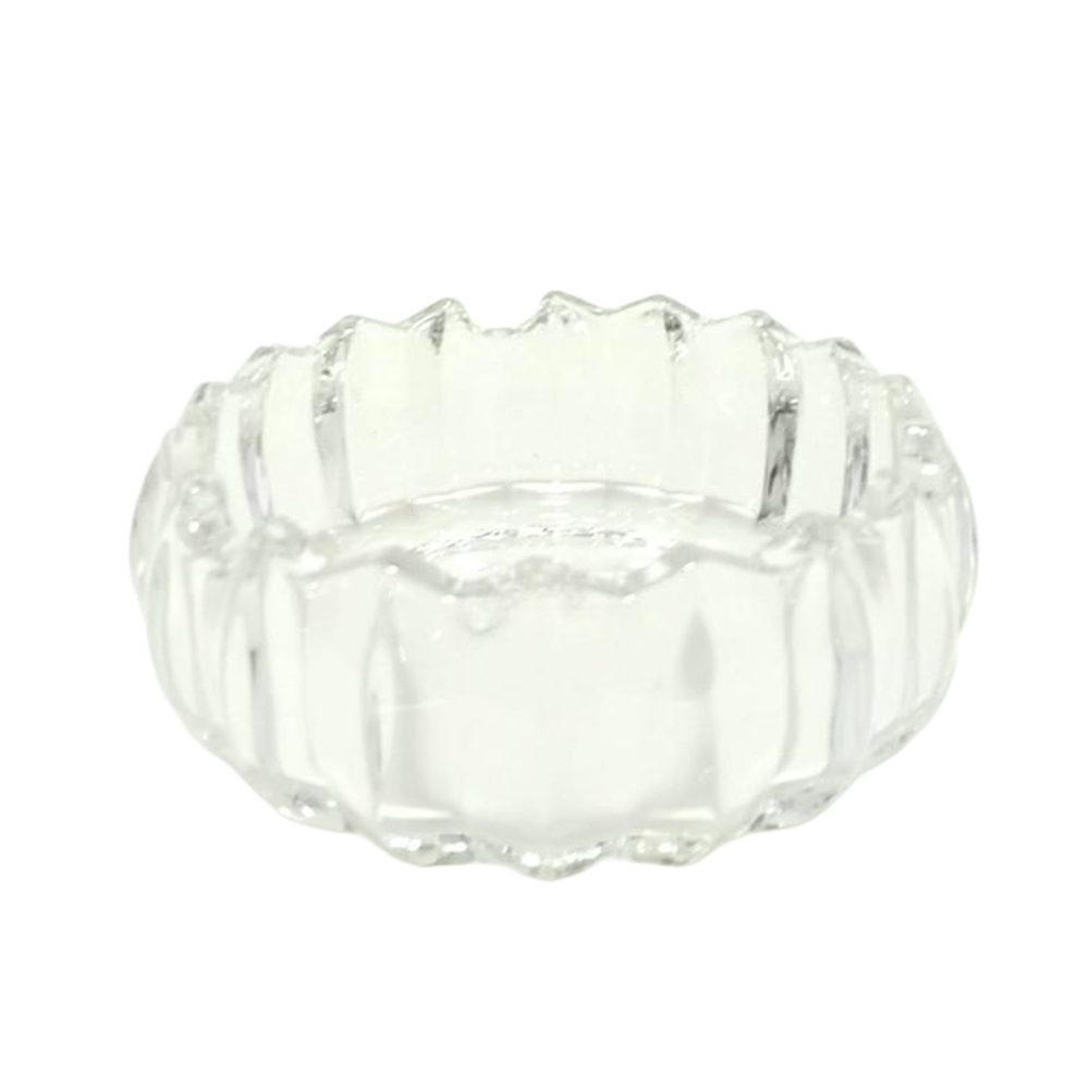 Ribbed Glass Ashtray