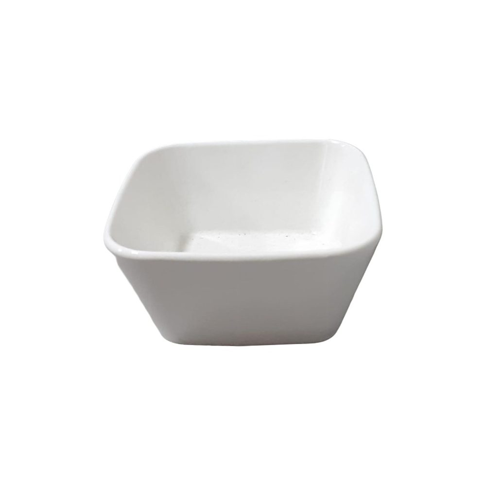 White Square Ceramic Dip Bowl