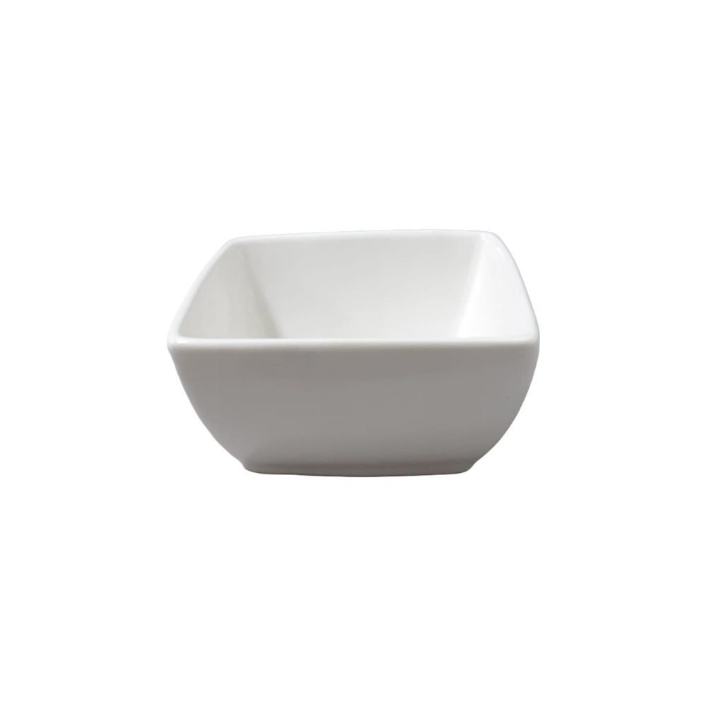 White Porcelain Square Bowl