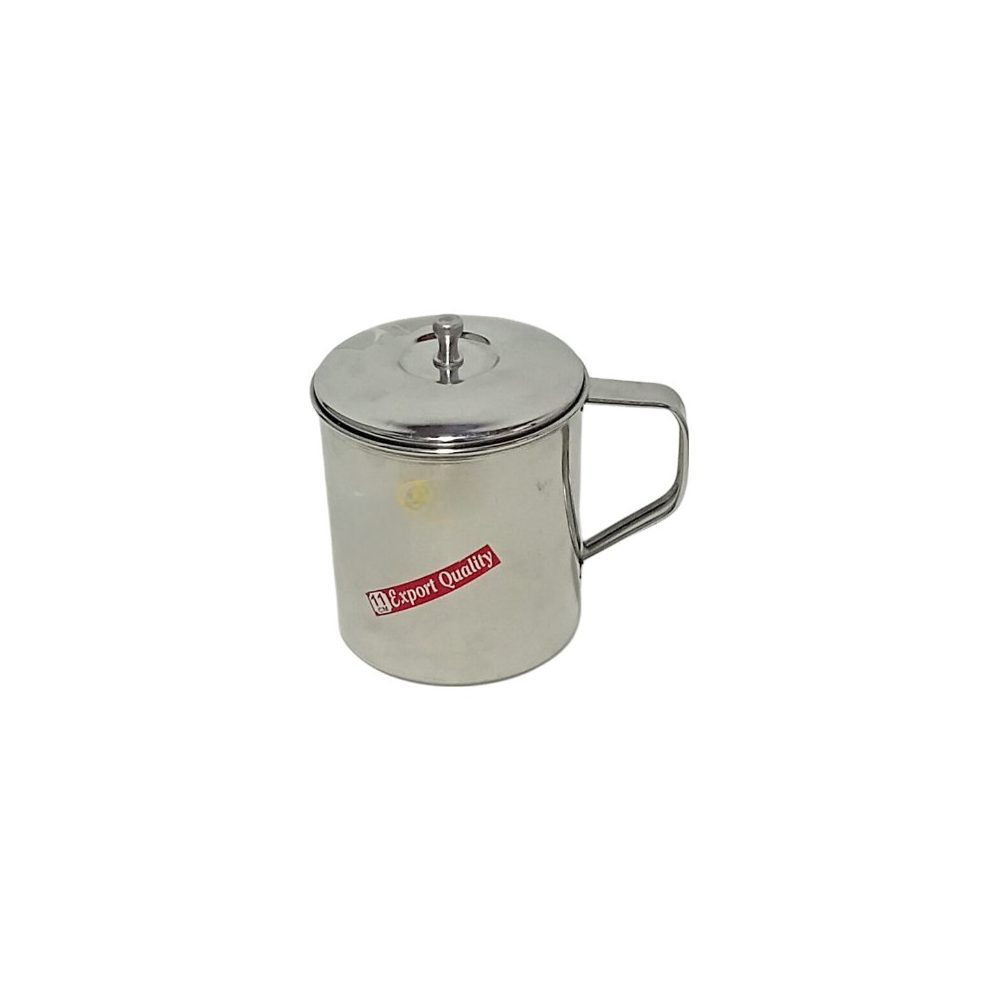 Stainless steel mug with lid
