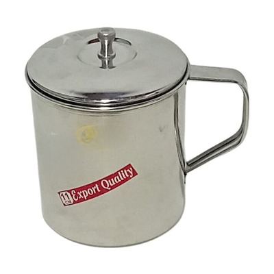 Stainless steel mug with lid