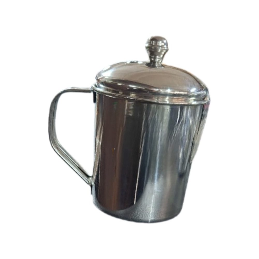Stainless steel mug with lid