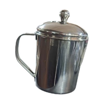 Stainless steel mug with lid