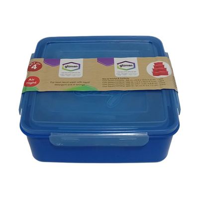 Square Airtight Food Container Set, 4 Pieces