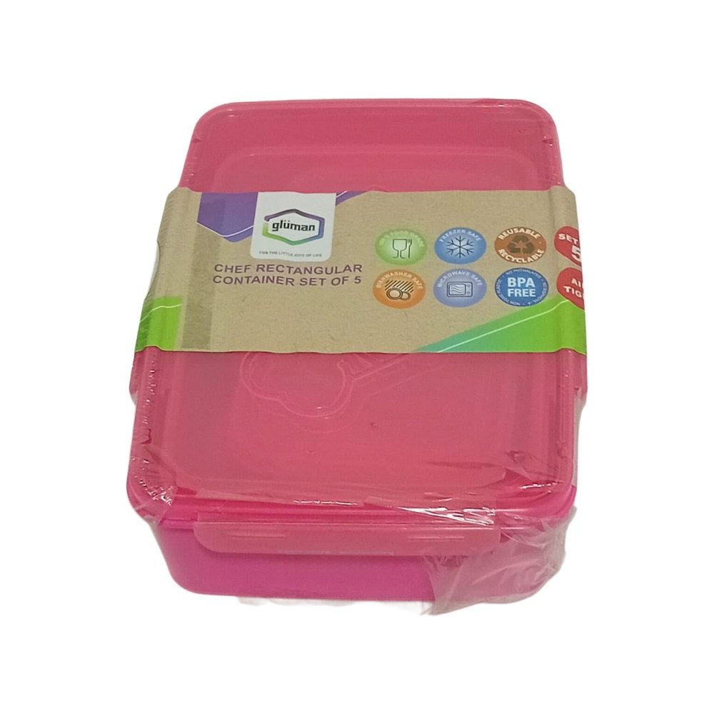 Rectangular Food Storage Container Set (5 pcs)