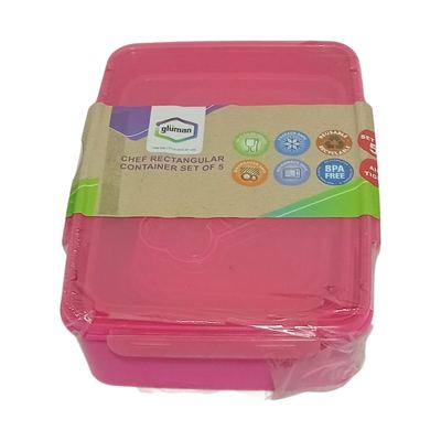 Rectangular Food Storage Container Set (5 pcs)