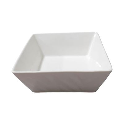 White square ceramic dish