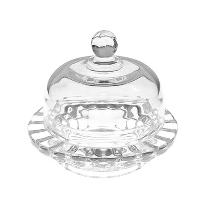 Small Glass Candy Pot with Dome Lid