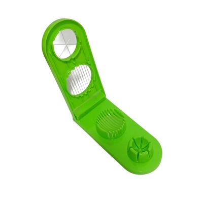 Two-way egg slicer and wedger