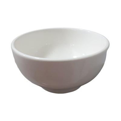 White Ceramic Rice Bowl 5.5"