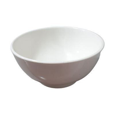 White Ceramic Rice Bowl 7"