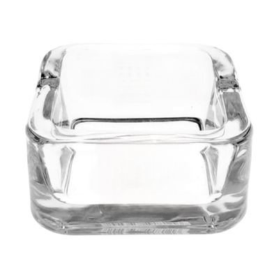 Square glass ashtray, 7.2cm