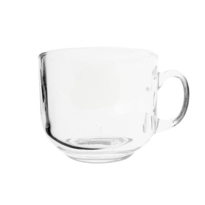 Clear Glass Mug with Handle