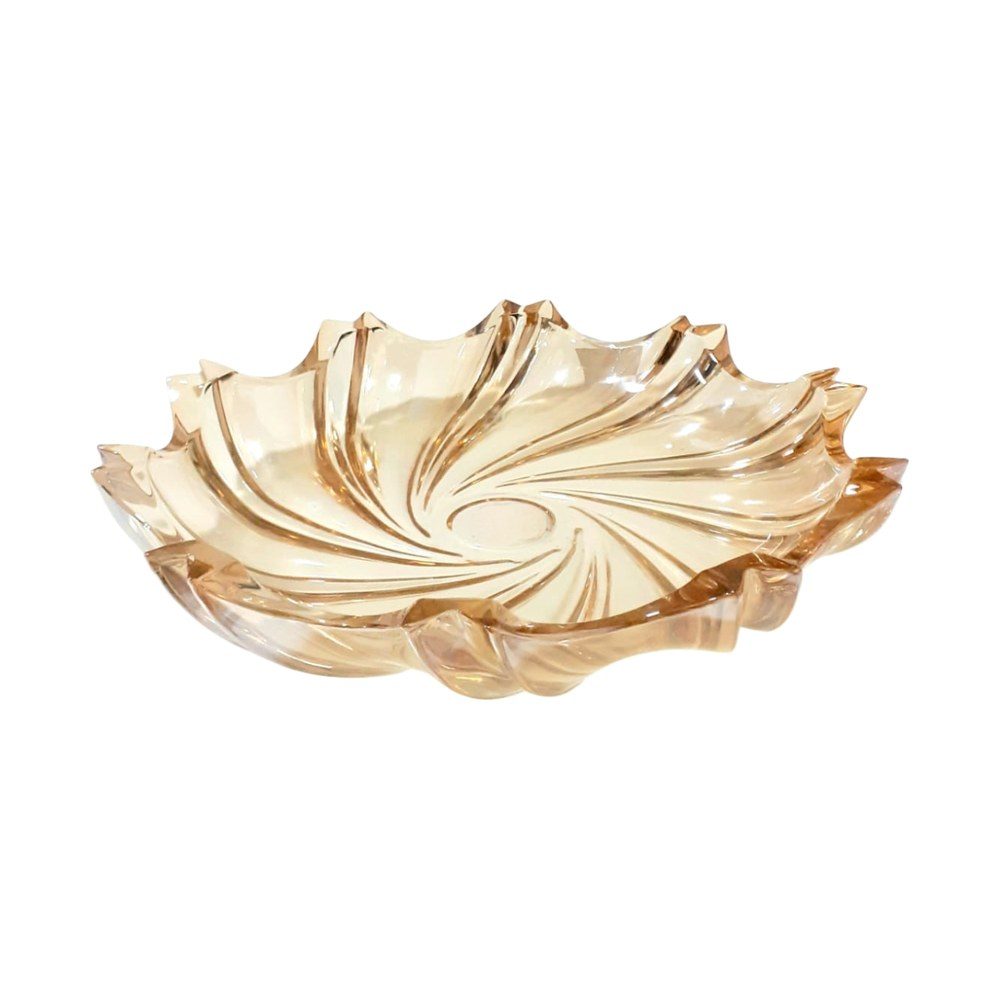 Gold Swirl Glass Centre Piece Bowl