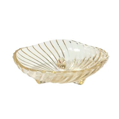Gold Shell Glass Centre Piece Bowl