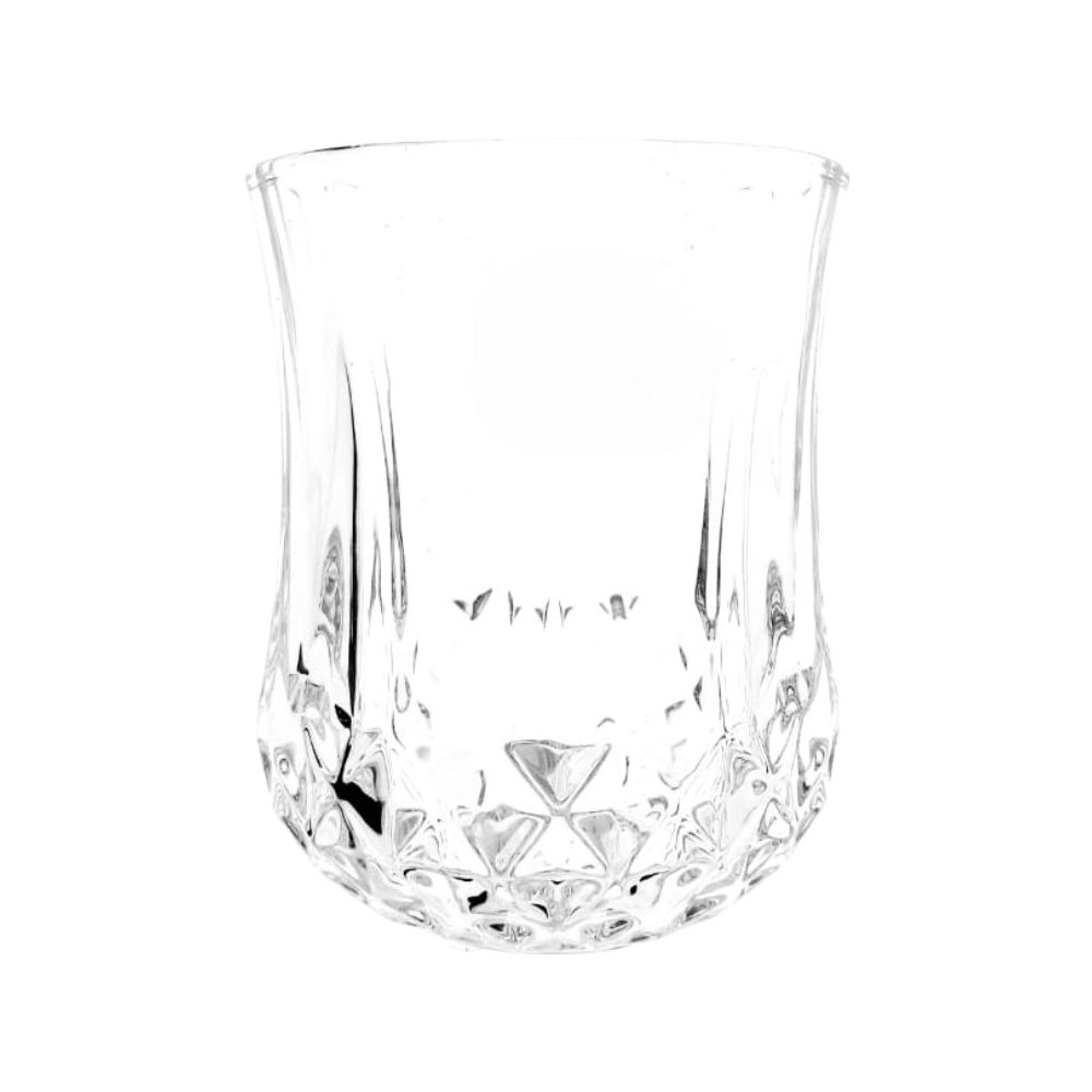 Cut glass whisky tumbler, 3 pack