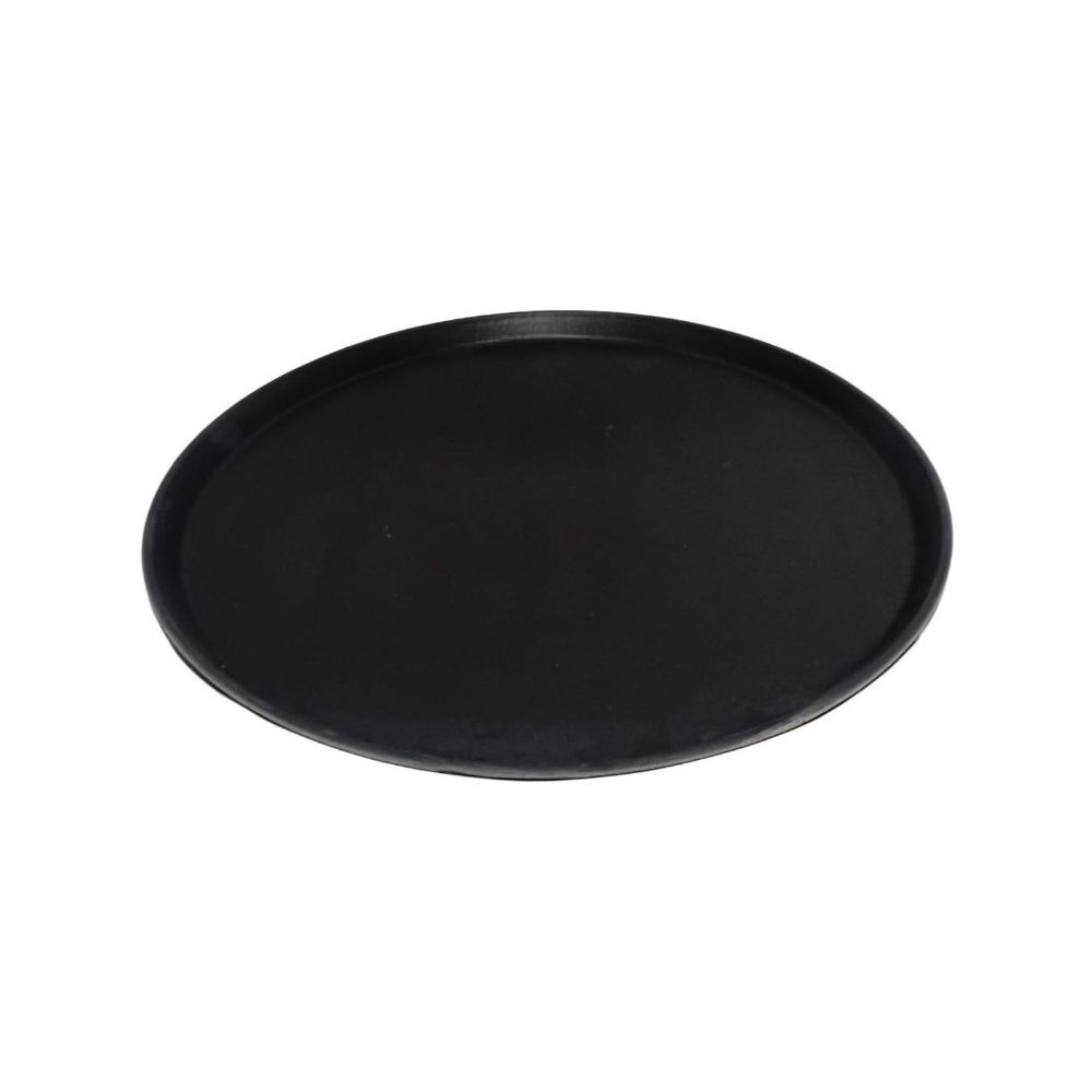 Black Round Non-Slip Fibre Tray