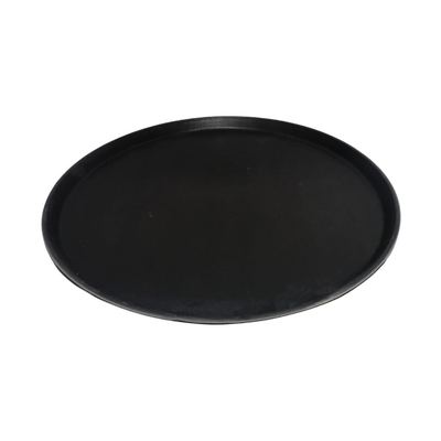 Black Round Non-Slip Fibre Tray