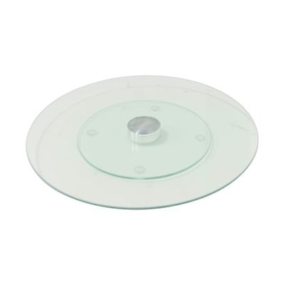 Glass Revolving Cake Stand, 25cm