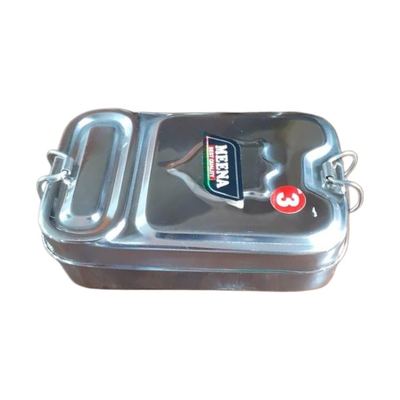 Rectangular Clip-Lock Steel Lunch Box