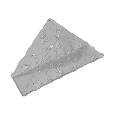 Clear acrylic triangular tissue holder