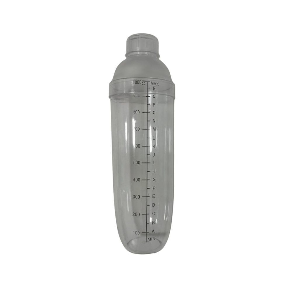 Clear Plastic Cocktail Shaker, 1000ml