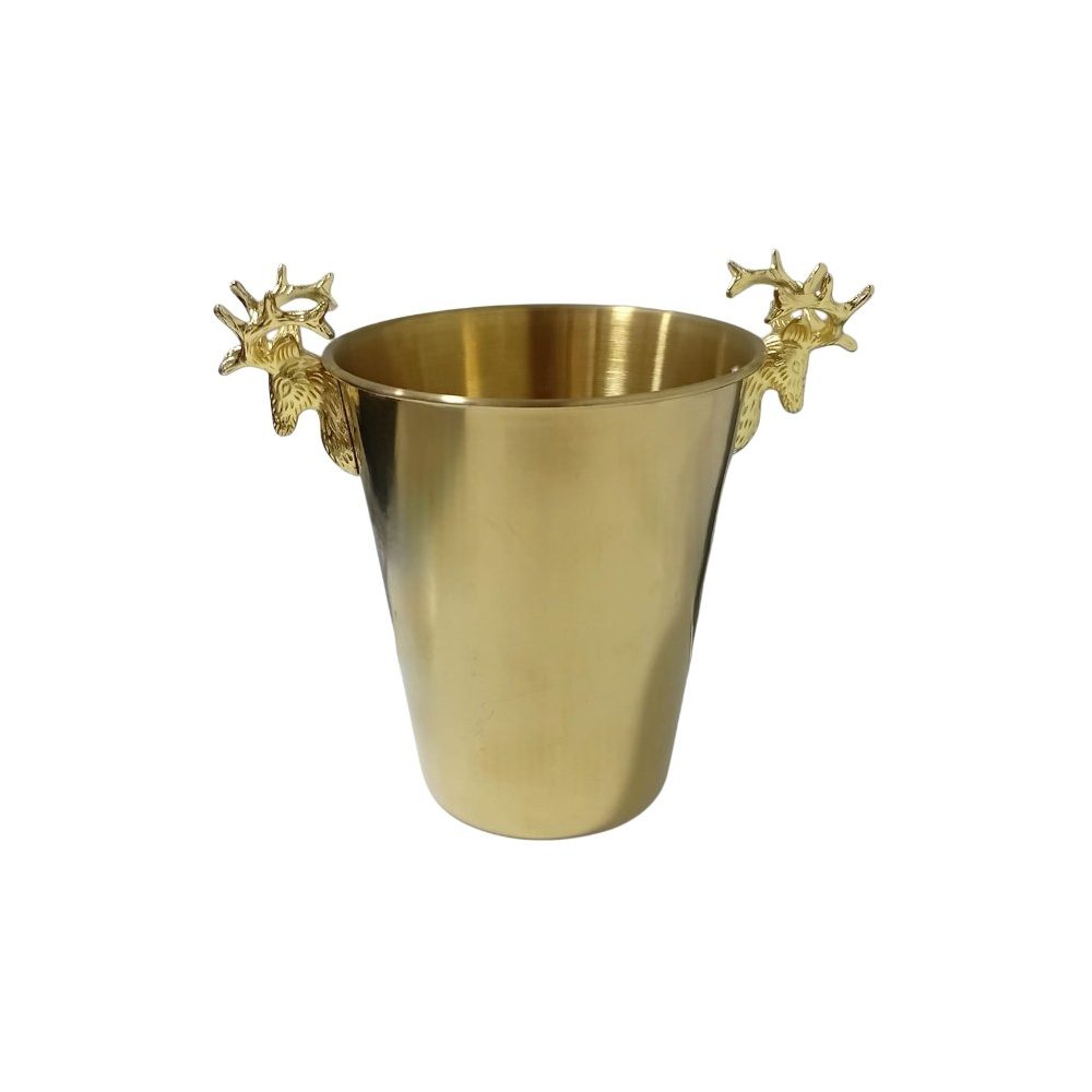 Gold Stag Head Wine Bucket