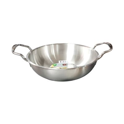 Stainless Steel Two-Handle Wok